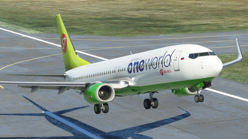 S7 Airlines VQ-BKW old OneWorld PMDG B737-800