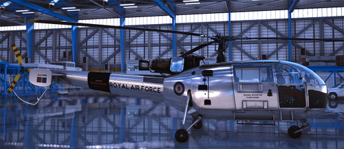 SA316B Alouette III RAF-Flying School - bare metal