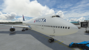 Salty Boeing 747-8 Delta Airlines thumbnail 1