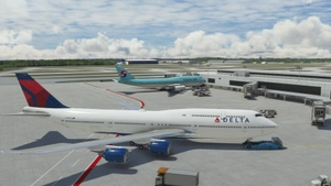 Salty Boeing 747-8 Delta Airlines thumbnail 6