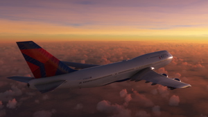 Salty Boeing 747-8 Delta Airlines thumbnail 23