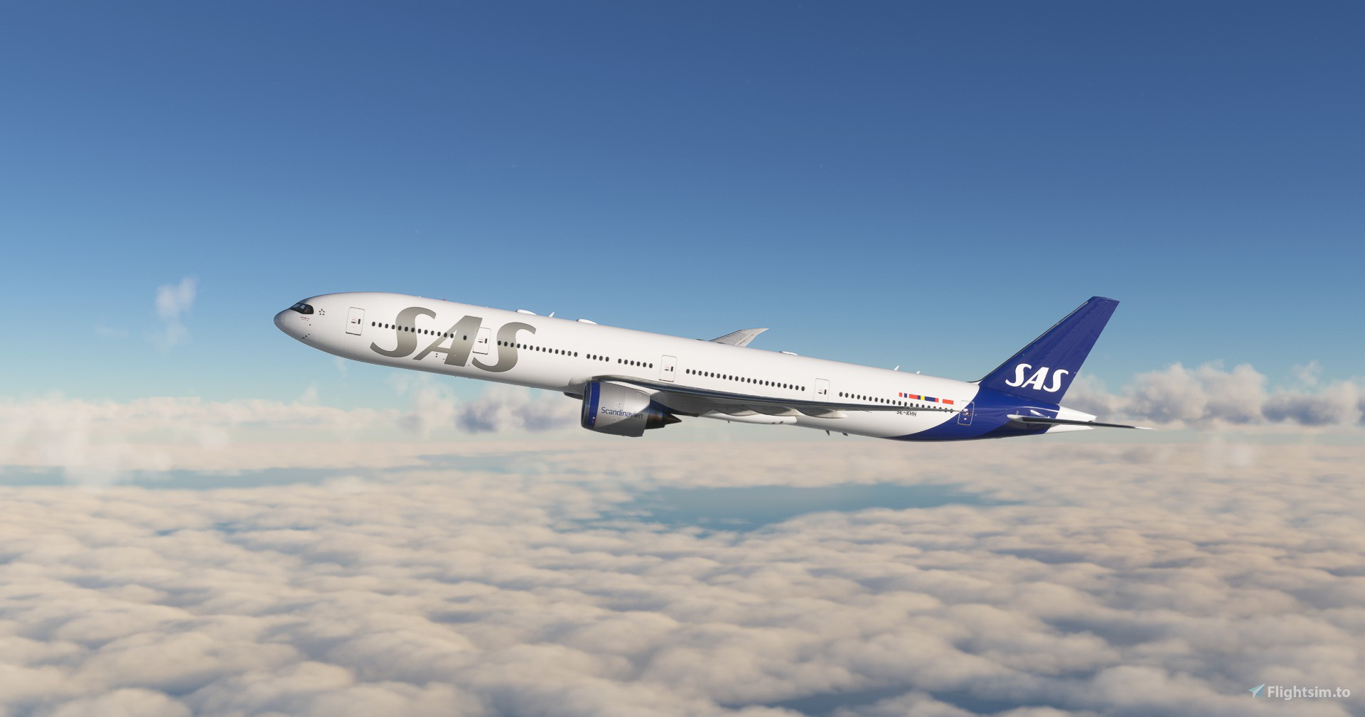 SAS / Scandinavian Airlines CaptainSim 777-300ER - Image 1