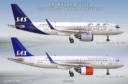 [A32NX] Scandinavian Airlines 8K Beyond Ultra