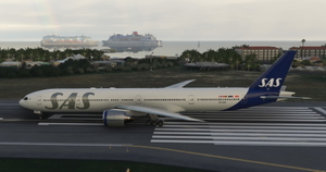 SAS / Scandinavian Airlines CaptainSim 777-300ER thumbnail 2