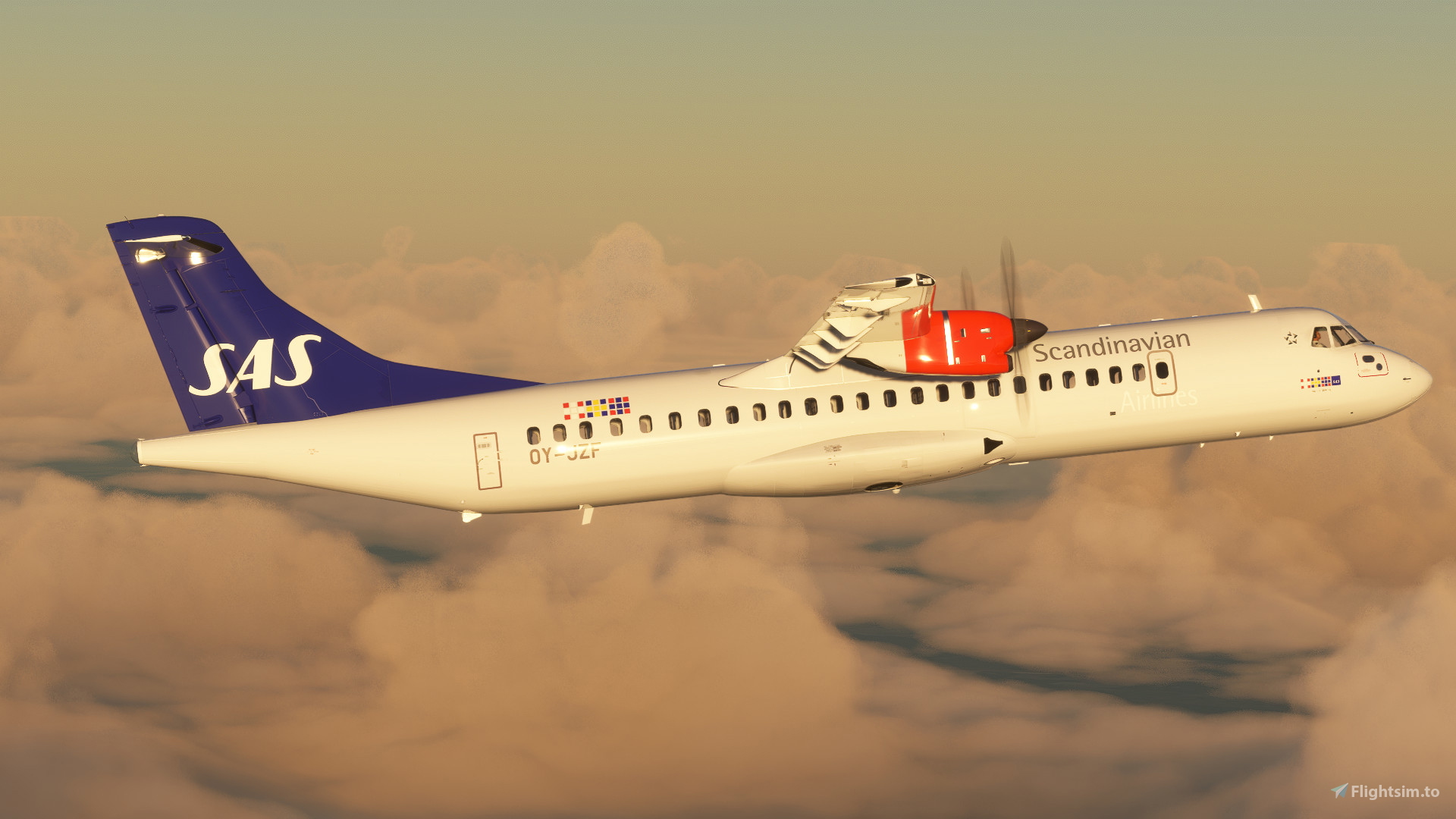 Scandinavian Airlines (JetTime) | OY-JZF | Asobo ATR 72-600 for 