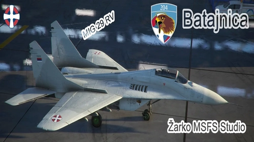 Serbia Mig29 RV texture (Mig29 by Demios Inc Studio)