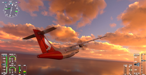 ATR 42, SEVENAIR ( high resolution fictional airplane)