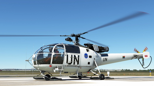 South African Air Force Fictional UN Color Alouette(17Squadron nr 628)