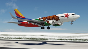 Southwest Airlines "California One" w/Cabin PMDG 737-7H4 thumbnail 5