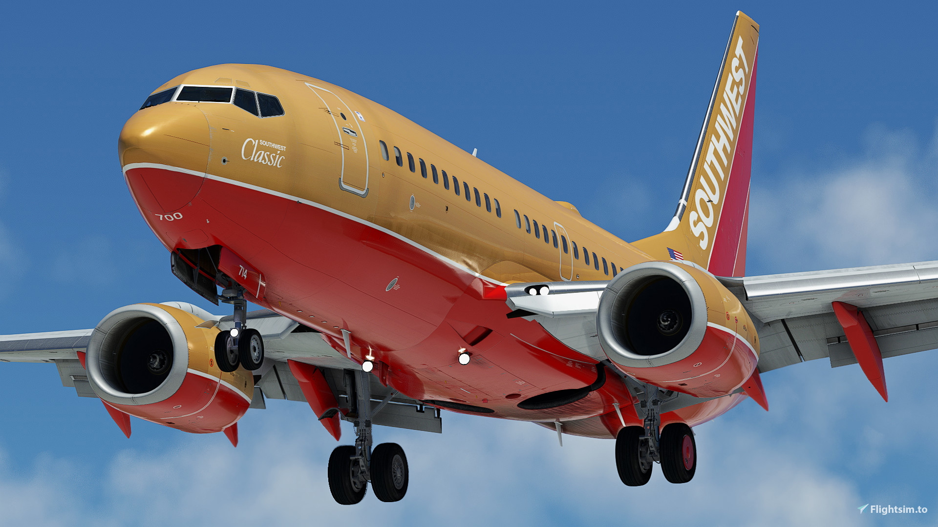 Southwest Airlines "Classic One" w/Cabin PMDG 737-7H4 - Image 1