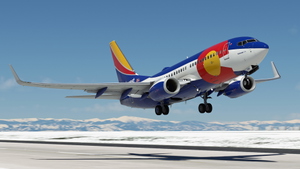 Southwest Airlines "Colorado One" w/Cabin PMDG 737-7H4 thumbnail 5