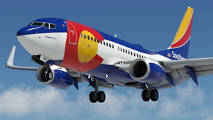Southwest Airlines "Colorado One" w/Cabin PMDG 737-7H4 thumbnail 1