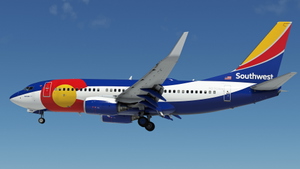 Southwest Airlines "Colorado One" w/Cabin PMDG 737-7H4 thumbnail 4