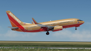 Southwest Airlines "Desert Gold" [Pack] w/Cabin PMDG 737-7H4 thumbnail 6