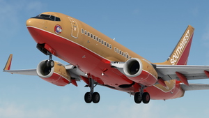 Southwest Airlines "Desert Gold" [Pack] w/Cabin PMDG 737-7H4 thumbnail 12