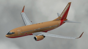 Southwest Airlines "Desert Gold" [Pack] w/Cabin PMDG 737-7H4 thumbnail 2