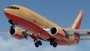 Southwest Airlines "Desert Gold" [Pack] w/Cabin PMDG 737-7H4 thumbnail 1
