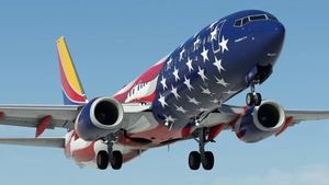 Southwest Airlines "Freedom One" w/Cabin PMDG 737-8H4 thumbnail 12
