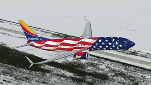 Southwest Airlines "Freedom One" w/Cabin PMDG 737-8H4 thumbnail 2