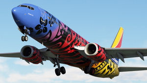 Southwest Airlines "Imua One" w/Cabin PMDG 737-8 thumbnail 1