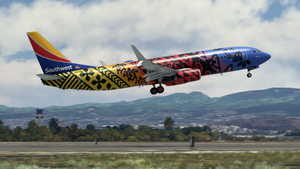 Southwest Airlines "Imua One" w/Cabin PMDG 737-8 thumbnail 2