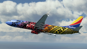 Southwest Airlines "Imua One" w/Cabin PMDG 737-8 thumbnail 3