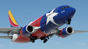 Southwest Airlines "Lone Star One" w/Cabin PMDG B737-7H4 thumbnail 5