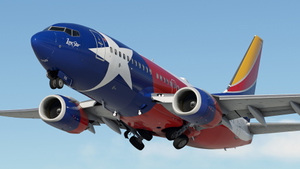 Southwest Airlines "Lone Star One" w/Cabin PMDG B737-7H4 thumbnail 6
