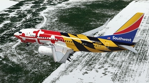 Southwest Airlines "Maryland One" w/Cabin PMDG 737-7H4 thumbnail 6