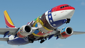 Southwest Airlines "Missouri One" w/Cabin PMDG 737-7H4 thumbnail 2