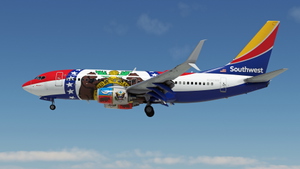 Southwest Airlines "Missouri One" w/Cabin PMDG 737-7H4 thumbnail 4