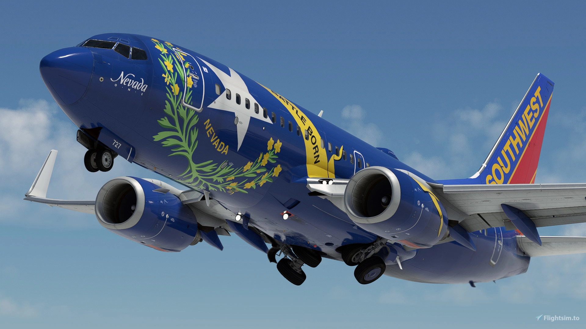 Southwest Airlines "Nevada One" w/Cabin PMDG B737-7H4 - Image 1