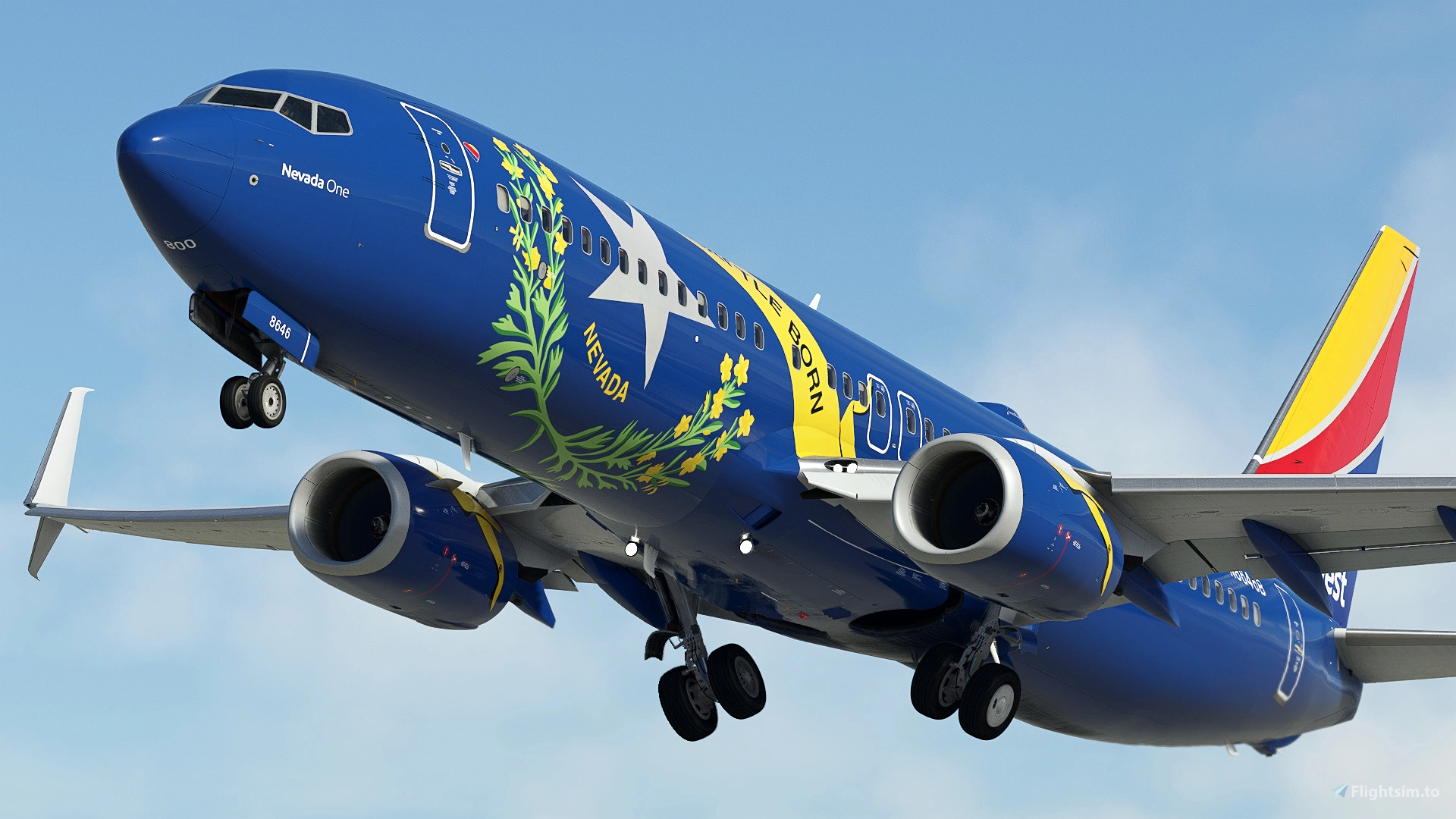 Southwest Airlines "Nevada One" w/Cabin PMDG 737-8H4 - Image 1