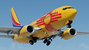 Southwest Airlines "New Mexico One" w/Cabin PMDG 737-7H4 thumbnail 4