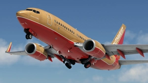 Southwest Airlines "The Herbert D. Kelleher" w/Cabin PMDG 737-7H4 thumbnail 1