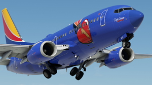 Southwest Airlines "Triple Crown One" w/Cabin PMDG 737-7H4 thumbnail 2