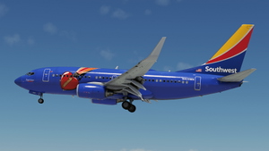 Southwest Airlines "Triple Crown One" w/Cabin PMDG 737-7H4 thumbnail 6