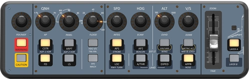 SPAD.neXt profile for X-Touch mini as FBW A32NX Flight Deck