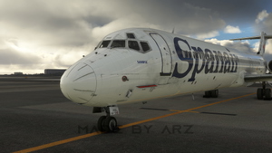Spanair EC-GQG MD83 - MaddogX (Legacy) | Custom Cockpit  thumbnail 3
