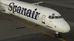 Spanair EC-GQG MD83 - MaddogX (Legacy) | Custom Cockpit  thumbnail 8