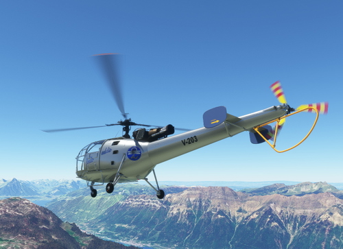 Swiss Air Force Alouette III V-203 Finito Addio Livery
