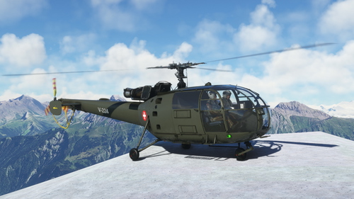Swiss Air Force Alouette III V-224  Basic livery