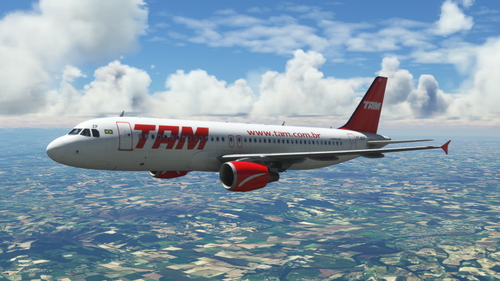 TAM - Retro painting with (www.tam.com.br) - (PT-MZP) - Resolução 8k - Fenix A320