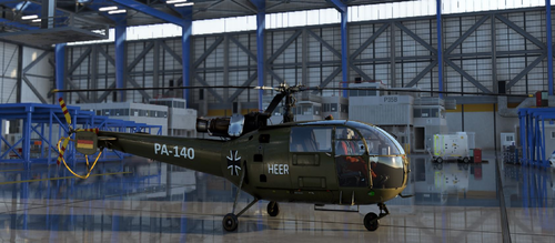 taog-Alouette III HEER Livery Float and wheel