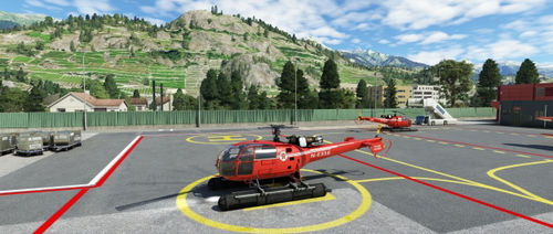 taog-Alouette III  Texaco Livery Float and wheel