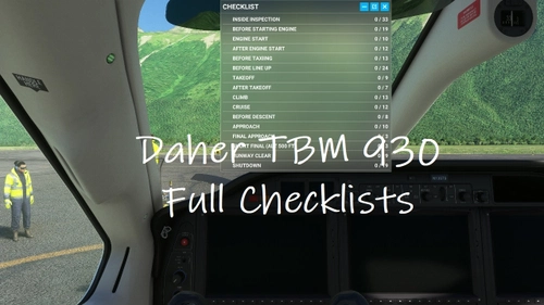 TBM 930 Full In-Game Checklists 