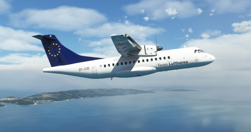 Team Lufthansa "1963 livery" by Cimber Air Hans Hartmann ATR 42-600