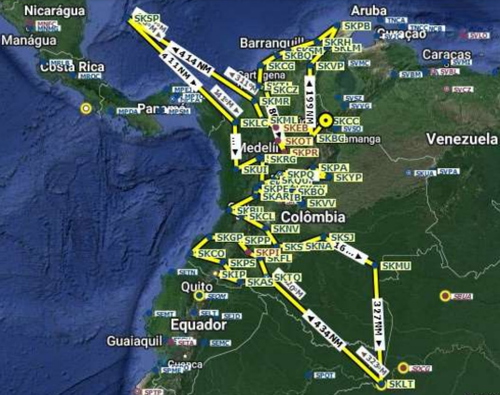 Tour pela Colômbia