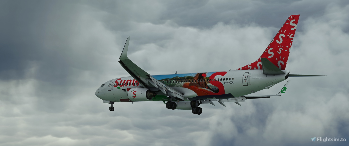 Transavia ph hxa we love holidays sunweb paint for microsoft flight