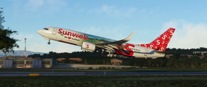 Transavia PH-HXA *We love Holidays* Sunweb paint thumbnail 2